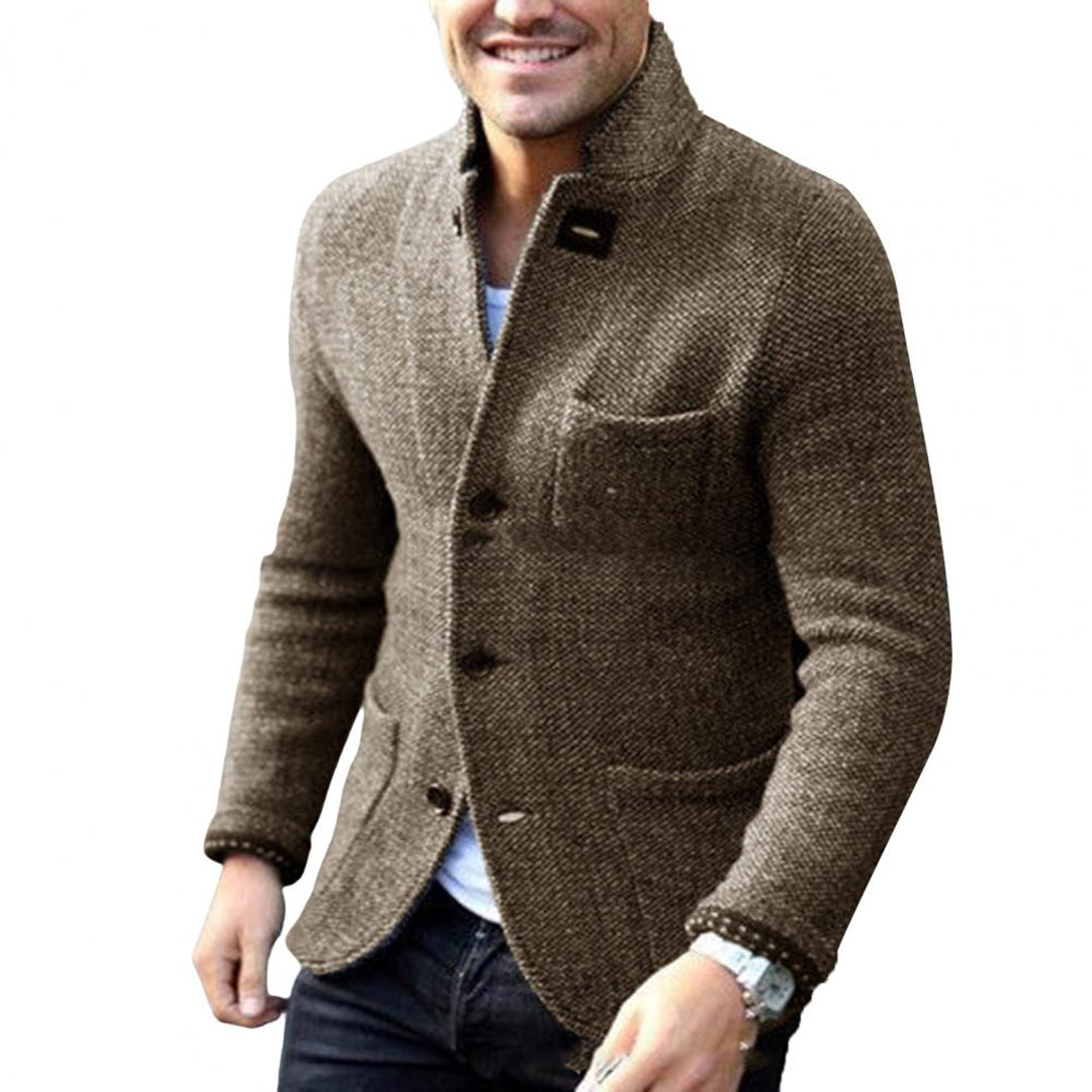 Tweedjacke – Einreihig – Taschen – Blazerjacke – Herrenjacke-HauteBerlin