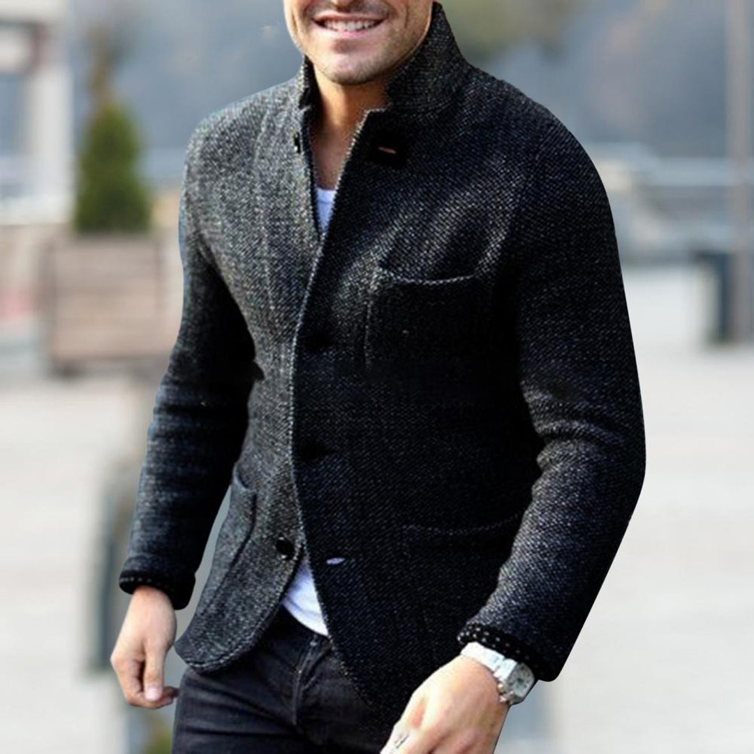 Tweedjacke – Einreihig – Taschen – Blazerjacke – Herrenjacke-HauteBerlin