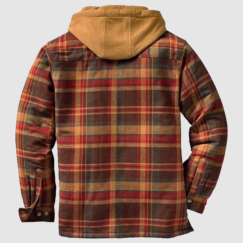 Überziehjacke | Kariert | Kapuzenjacke | Steppfutterjacke | Herrenjacke-HauteBerlin