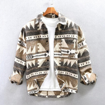 Vintage-Jacke – bedruckt – Overshirt-Jacke – Herrenjacke-HauteBerlin