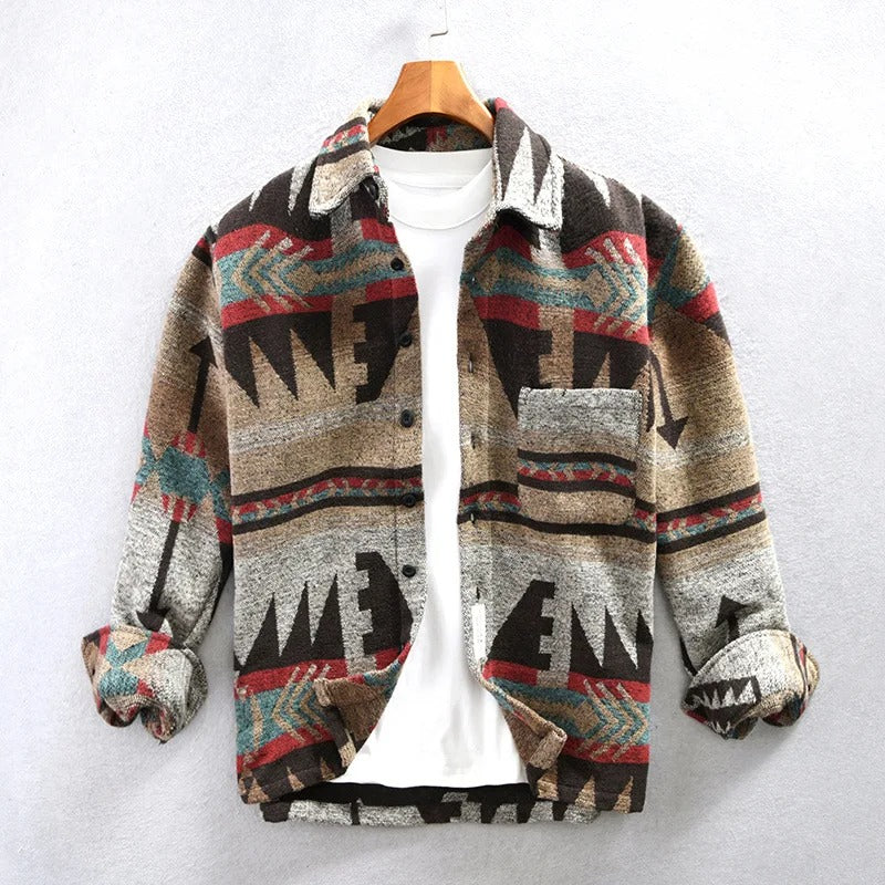 Vintage-Jacke – bedruckt – Overshirt-Jacke – Herrenjacke-HauteBerlin