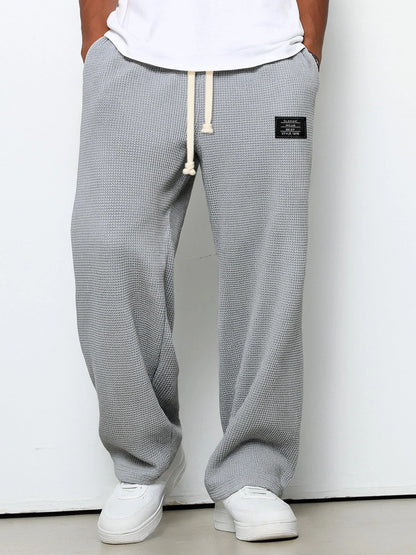 Weite Hose Herren mit Kordelzug Grau