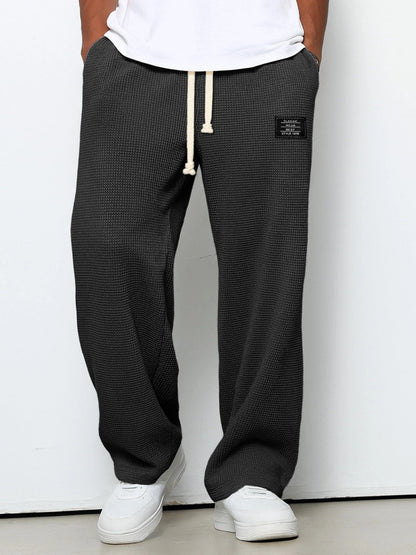 Weite Hose Herren mit Kordelzug Schwarz