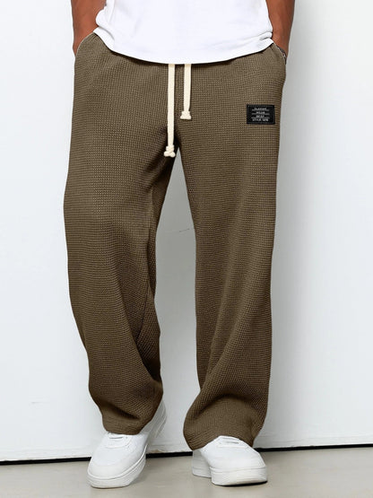 Weite Hose Herren mit Kordelzug Dunkelbraun