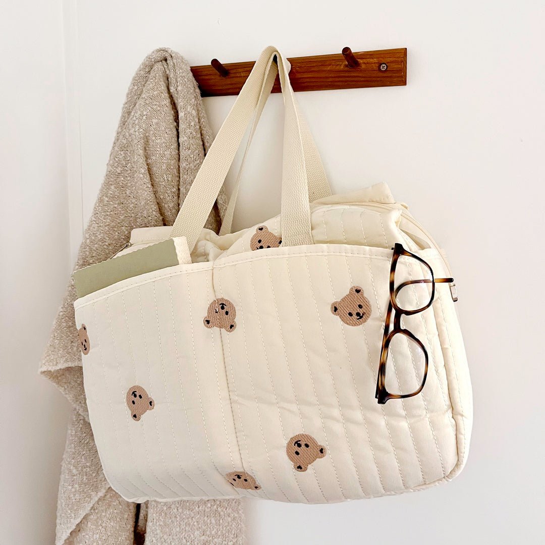 Wickeltasche | Gesteppte Kinderwagen Tasche | Viele Fächer-HauteBerlin