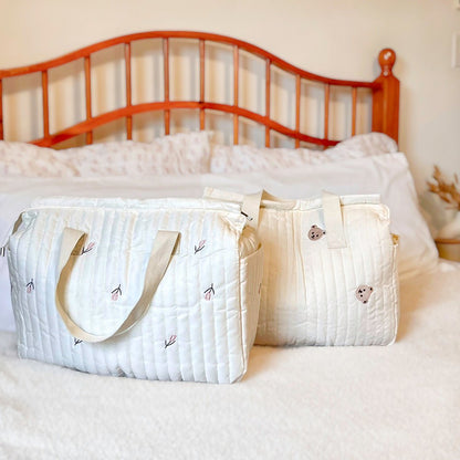 Wickeltasche | Gesteppte Kinderwagen Tasche | Viele Fächer-HauteBerlin