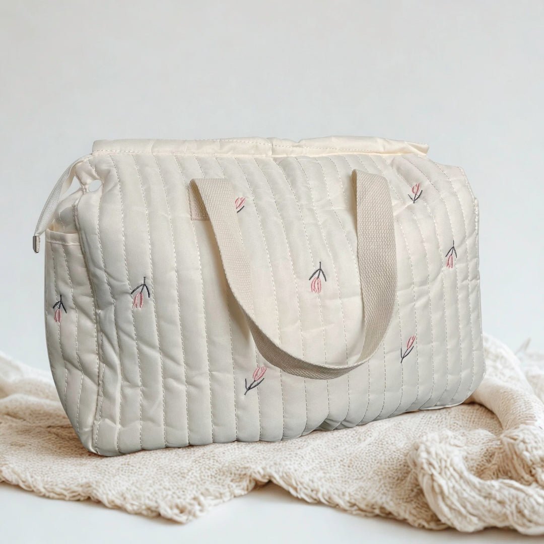 Wickeltasche | Gesteppte Kinderwagen Tasche | Viele Fächer-HauteBerlin