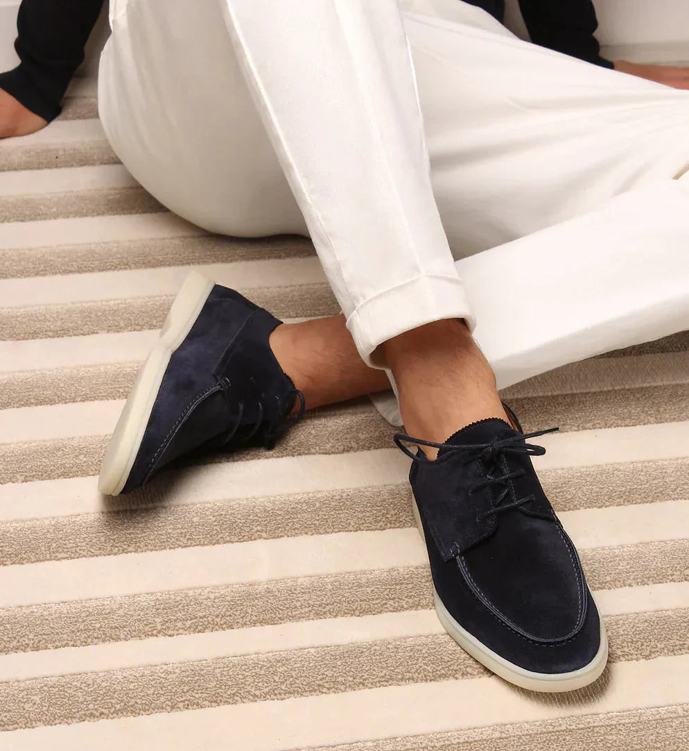Wildleder-Loafers | Schnürschuhe | Wildlederschuhe | Anzugschuhe | Herren-Wildleder-Slipper-HauteBerlin