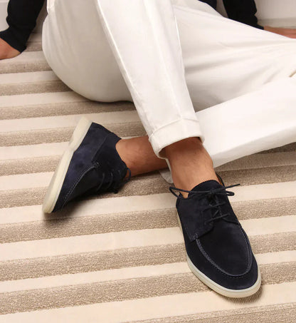 Wildleder-Loafers | Schnürschuhe | Wildlederschuhe | Anzugschuhe | Herren-Wildleder-Slipper-HauteBerlin
