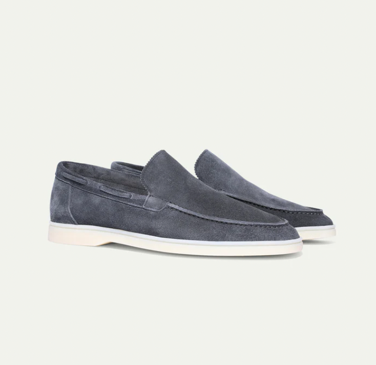 Wildleder-Slipper – zum Hineinschlüpfen – bequem – Lederslipper – Herrenschuhe-HauteBerlin