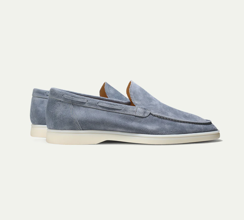 Wildleder-Slipper – zum Hineinschlüpfen – bequem – Lederslipper – Herrenschuhe-HauteBerlin