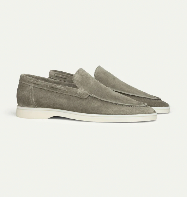 Wildleder-Slipper – zum Hineinschlüpfen – bequem – Lederslipper – Herrenschuhe-HauteBerlin