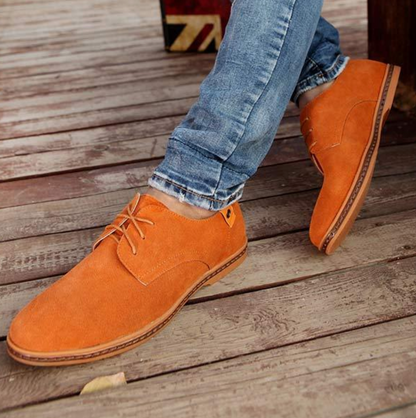Wildlederschuhe - Stylische Herren Schnürschuhe zum Laufen aus Leder-HauteBerlin