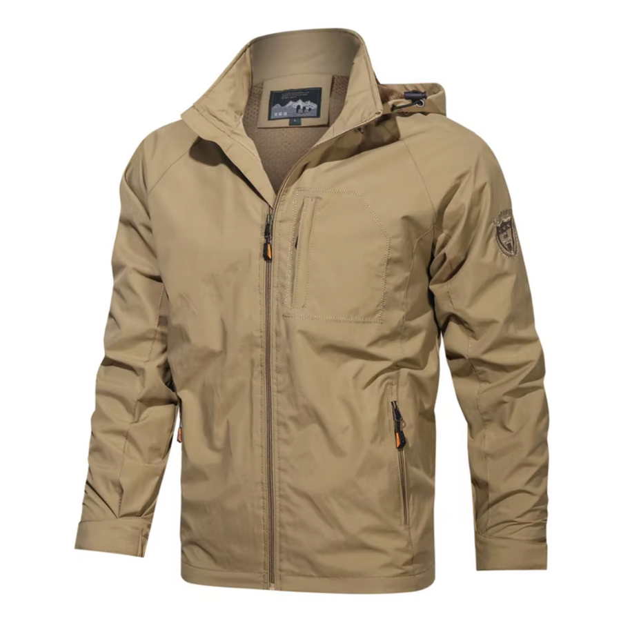 Windbreaker Jacke - Wasserdichte Outdoorjacke mit Kapuze für Männer-HauteBerlin