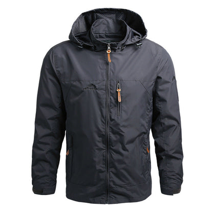 Windbreaker-Jacke – winddichte Outdoor-Softshelljacke mit Kapuze für Herren-HauteBerlin