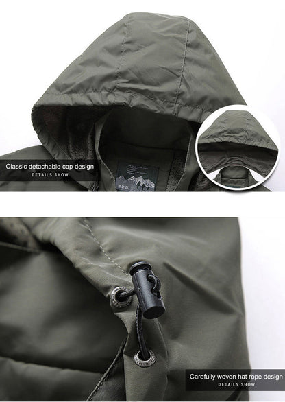 Windbreaker-Jacke – winddichte Outdoor-Softshelljacke mit Kapuze für Herren-HauteBerlin