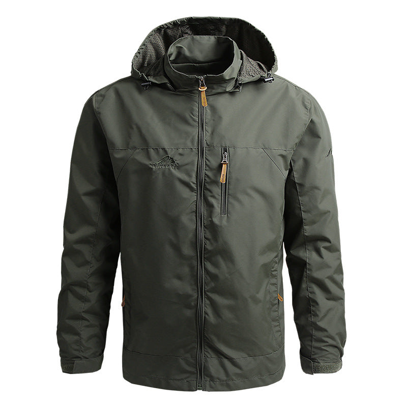 Windbreaker-Jacke – winddichte Outdoor-Softshelljacke mit Kapuze für Herren-HauteBerlin