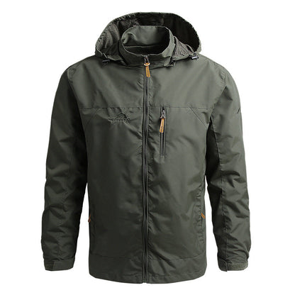 Windbreaker-Jacke – winddichte Outdoor-Softshelljacke mit Kapuze für Herren-HauteBerlin
