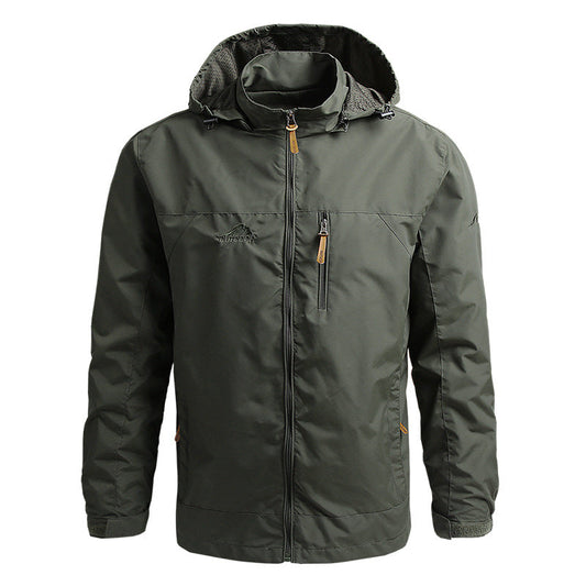 Windbreaker-Jacke – winddichte Outdoor-Softshelljacke mit Kapuze für Herren-HauteBerlin