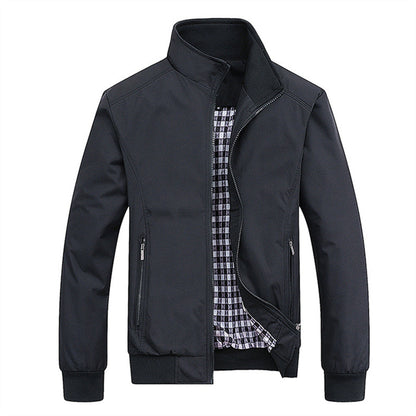 Winddichte Jacke | Reißverschluss | Wasserdicht | Harrington-Jacke | Herrenjacken-HauteBerlin