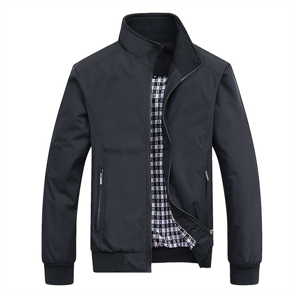 Winddichte Jacke | Reißverschluss | Wasserdicht | Harrington-Jacke | Herrenjacken-HauteBerlin
