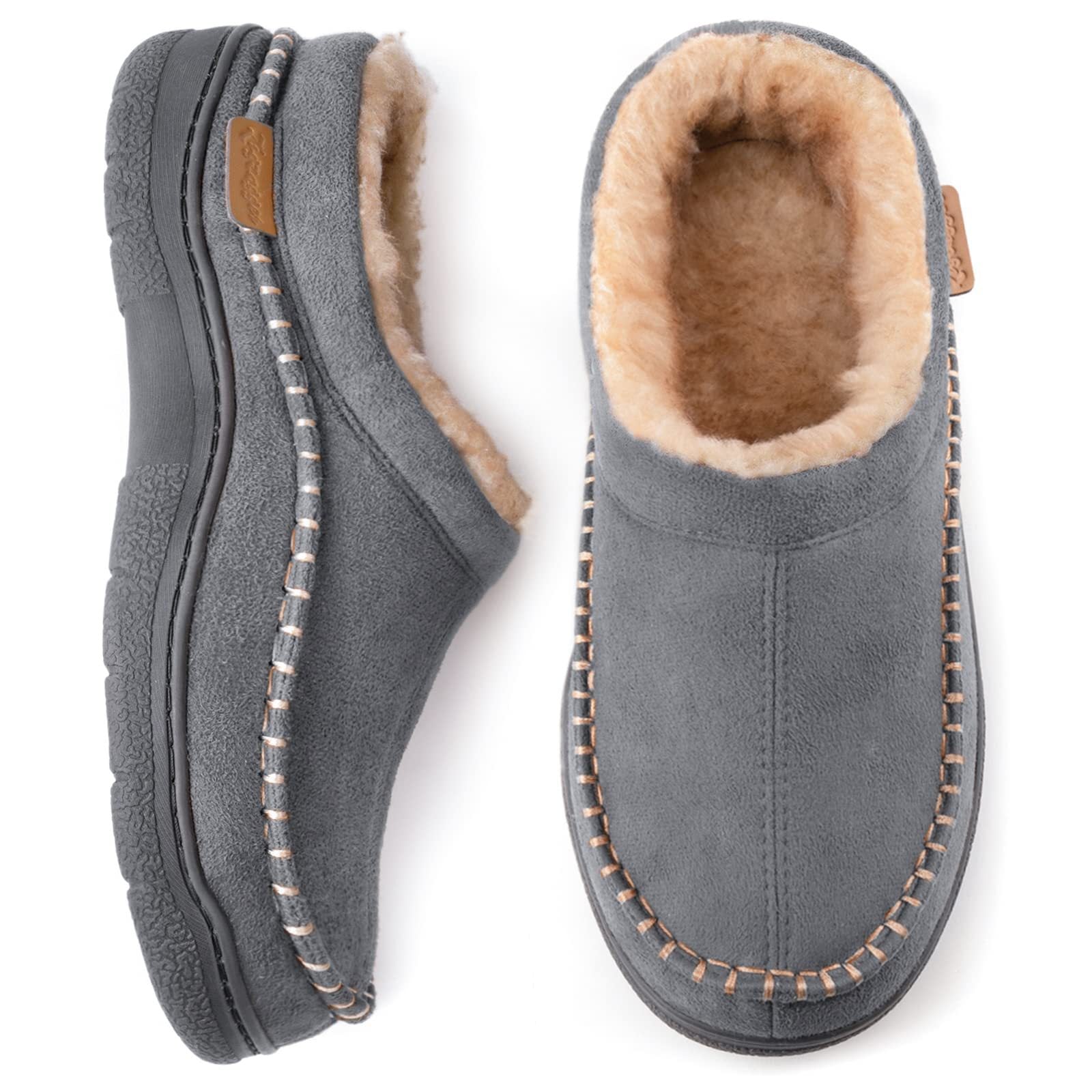 Winter Clogs | Warm | Fell gefüttert | Slipper | Herren Hausschuhe-HauteBerlin