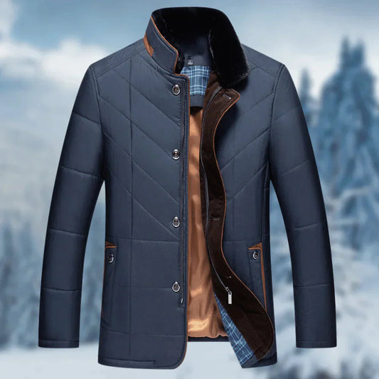 Winterjacke | Gefüttert | Reißverschluss | Daunenjacke | Herrenjacke-HauteBerlin