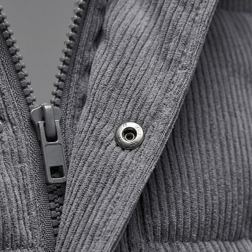 Cordjacke Herren – Gesteppte Winterjacke mit Stehkragen-HauteBerlin