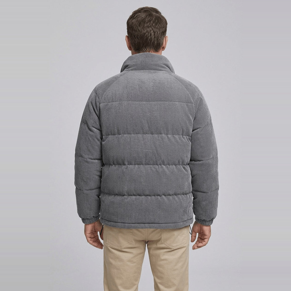 Cordjacke Herren – Gesteppte Winterjacke mit Stehkragen-HauteBerlin
