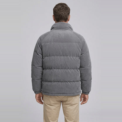 Cordjacke Herren – Gesteppte Winterjacke mit Stehkragen-HauteBerlin