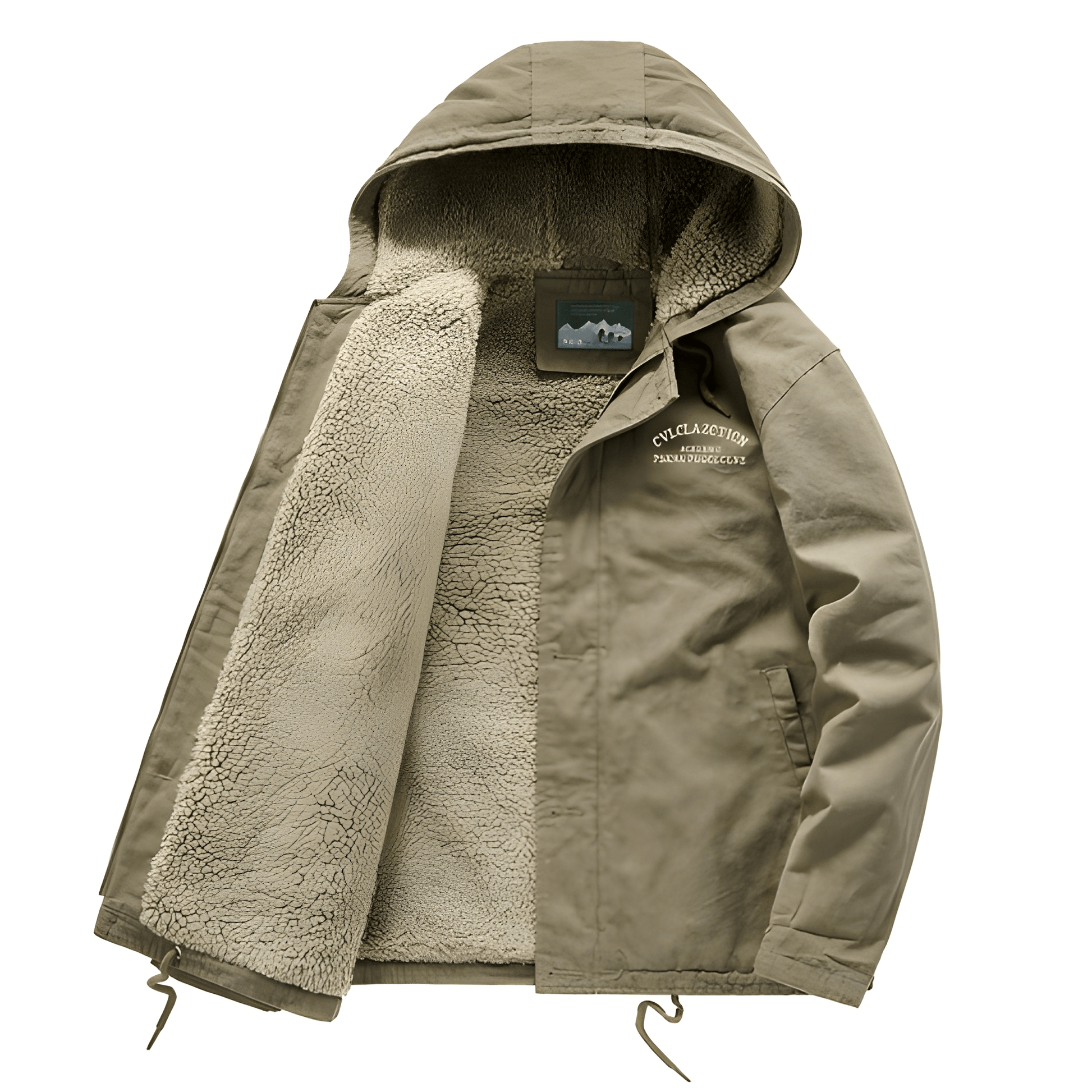 Winterjacke | Kapuze | Fleece gefüttert | Schneejacke | Herren Wintermantel-HauteBerlin
