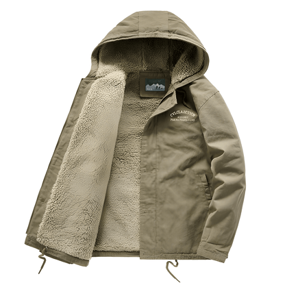Winterjacke | Kapuze | Fleece gefüttert | Schneejacke | Herren Wintermantel-HauteBerlin