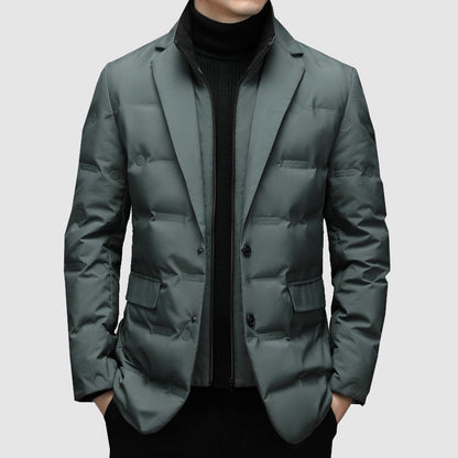 Winterparka-Gefütterte Winterjacke mit Reißverschluss für Herren-HauteBerlin