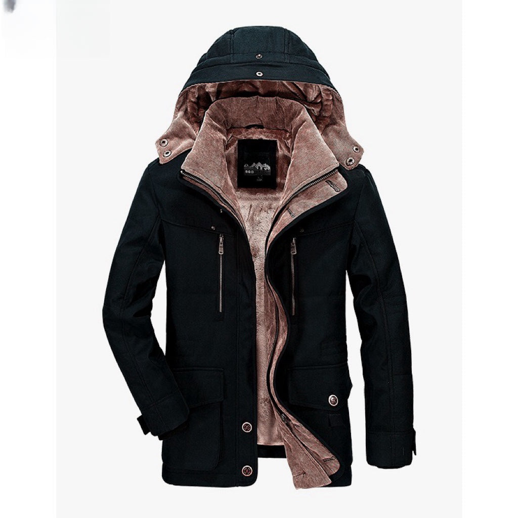 Winterparka | Kapuze | Fleece gefüttert | Schneejacke | Winterjacken für Männer-HauteBerlin