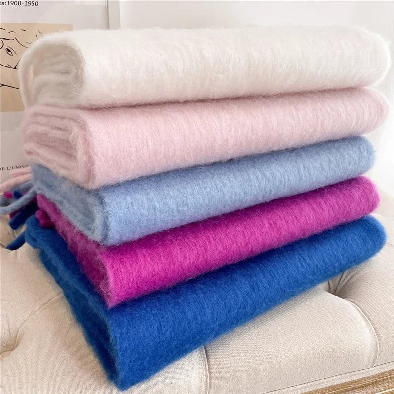 Winterschal Damen XXL | Fransen | Weich | Dreizehn Farben-HauteBerlin