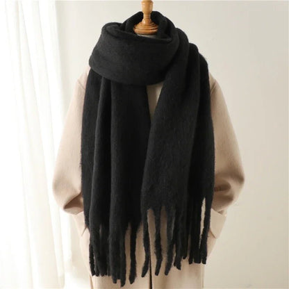 Winterschal Damen XXL | Fransen | Weich | Dreizehn Farben-HauteBerlin