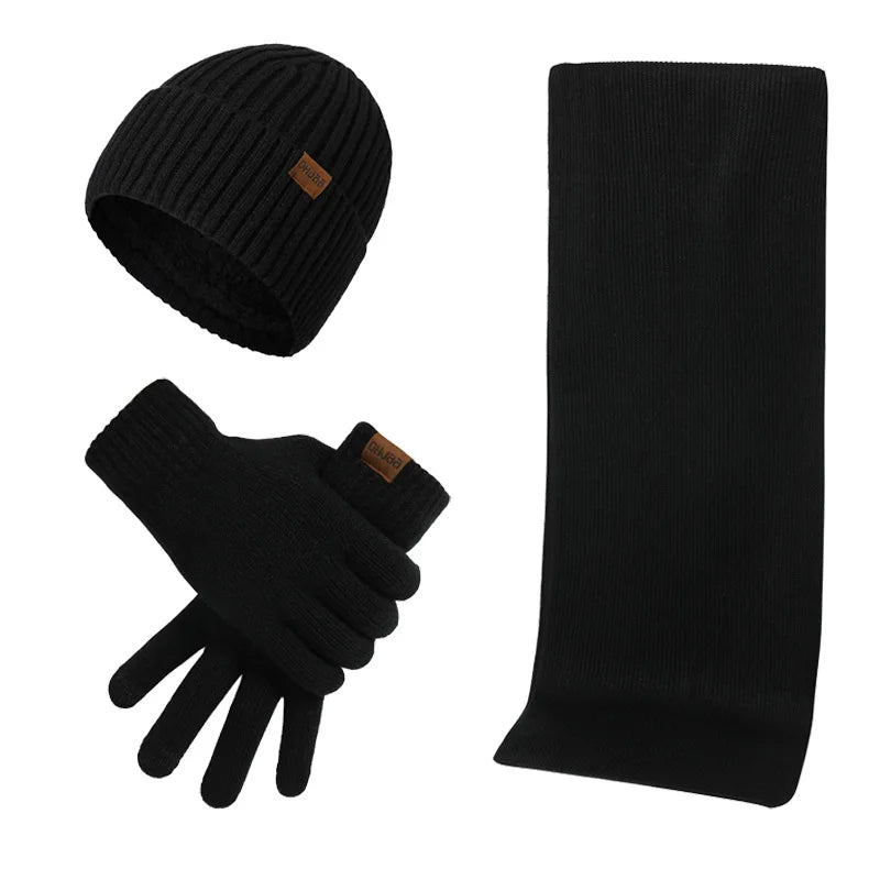 Winterset Herren | Mütze Schal Handschuhe | Strick-HauteBerlin