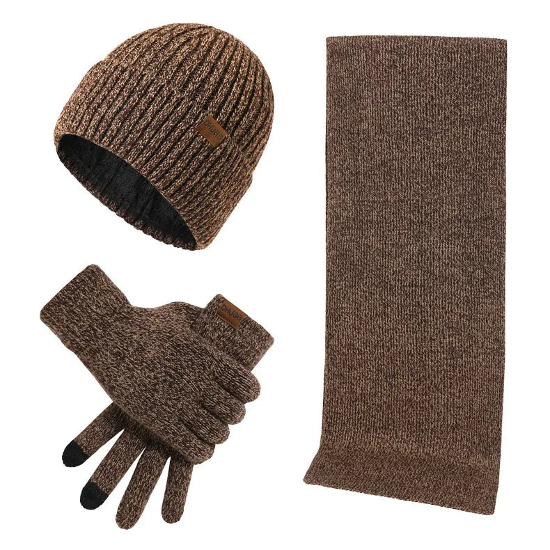 Winterset Herren | Mütze Schal Handschuhe | Strick-HauteBerlin