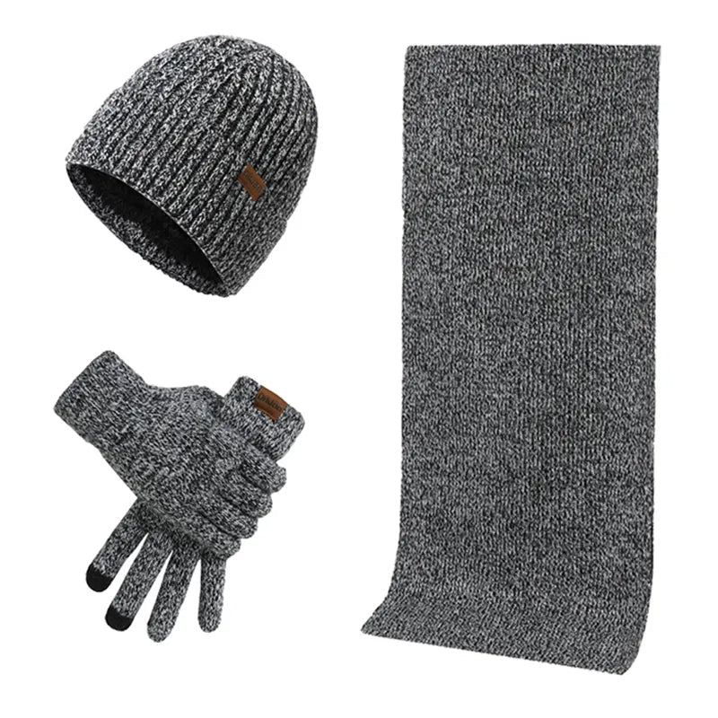 Winterset Herren | Mütze Schal Handschuhe | Strick-HauteBerlin