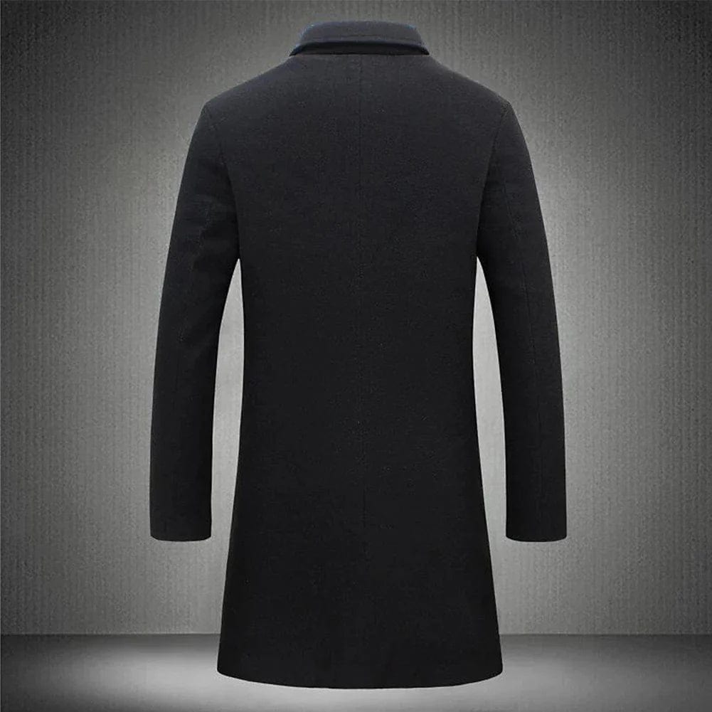 Wollmantel – Einreihiger Winter-Trenchcoat für Herren-HauteBerlin