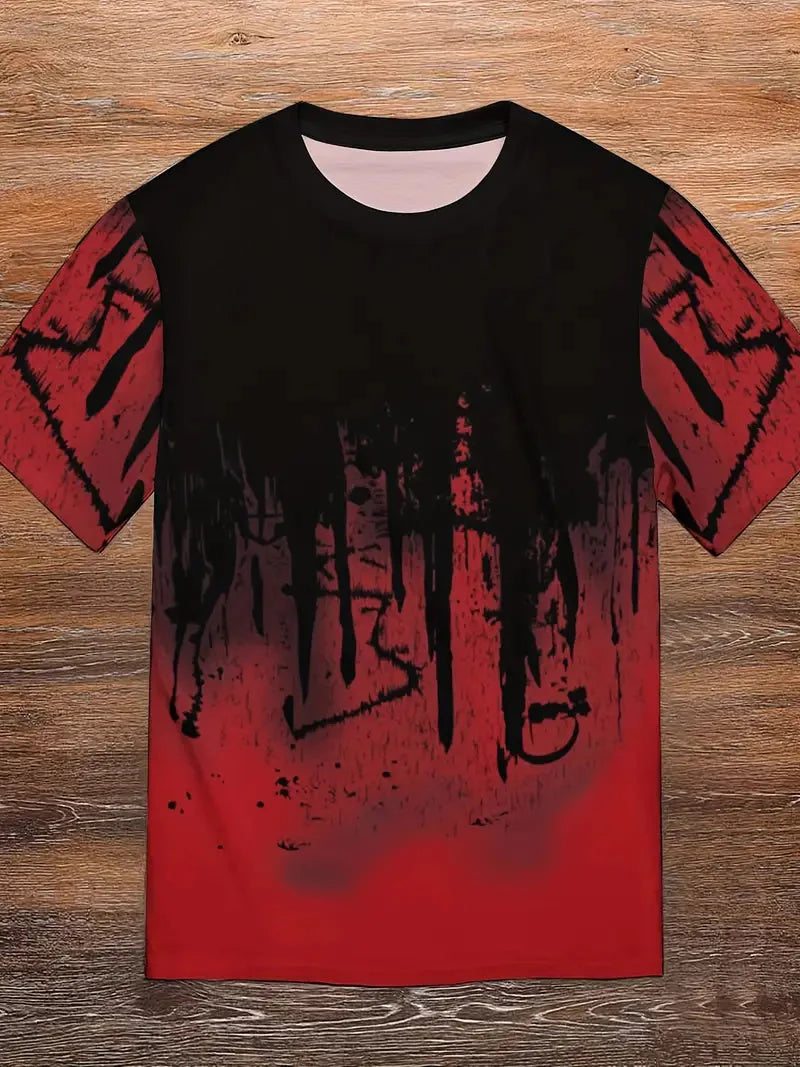 Zachary T-Shirt | Herren Casual Splash Print Hemd-HauteBerlin
