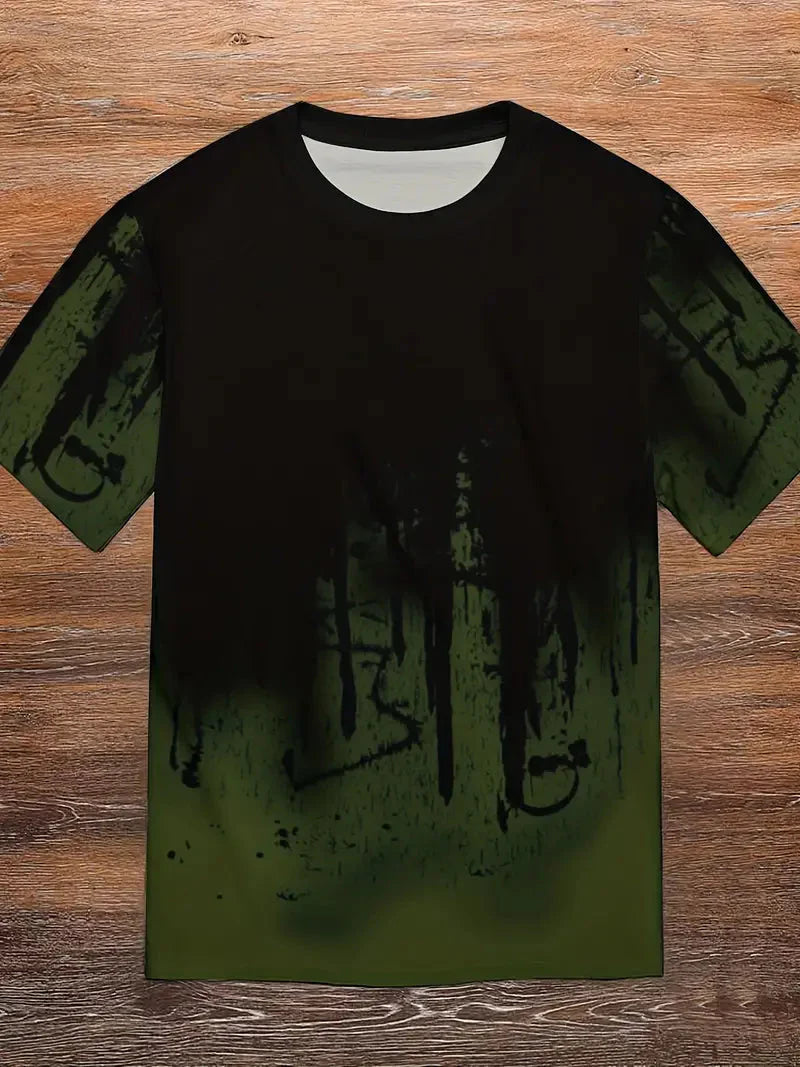 Zachary T-Shirt | Herren Casual Splash Print Hemd-HauteBerlin