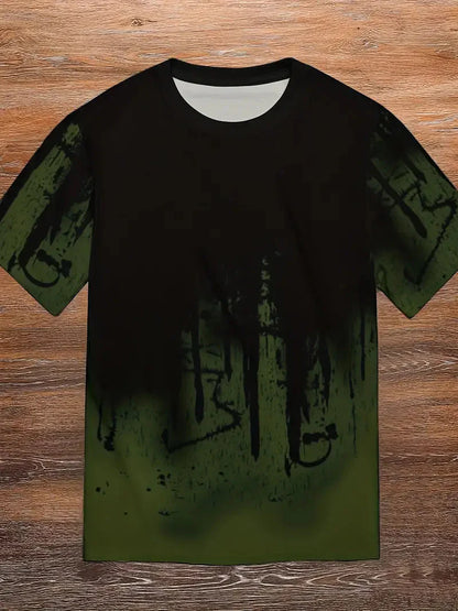 Zachary T-Shirt | Herren Casual Splash Print Hemd-HauteBerlin