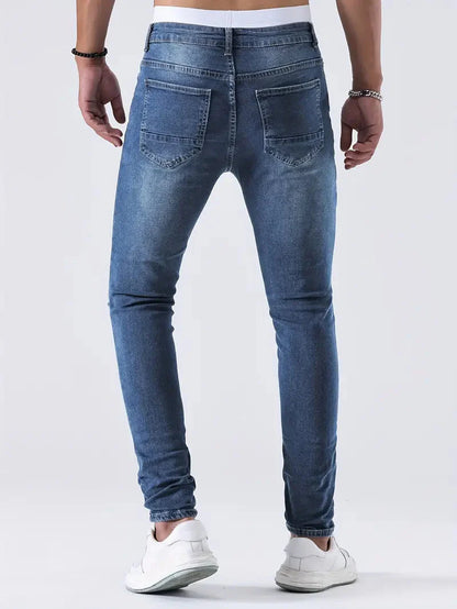 Zayden Zerrissene Jeans | Trendige Slim Fit Jeans für Männer-HauteBerlin