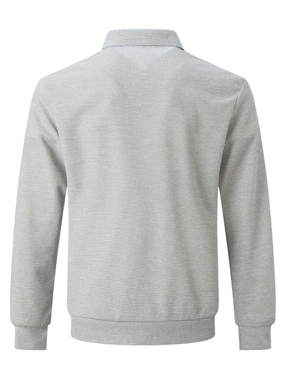 Zip Cardigan – Herren-Sweatshirtjacke mit Umlegekragen und durchgehendem Reißverschluss-HauteBerlin