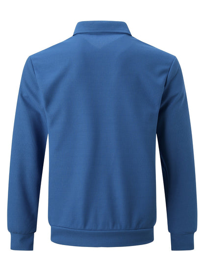 Zip Cardigan – Herren-Sweatshirtjacke mit Umlegekragen und durchgehendem Reißverschluss-HauteBerlin