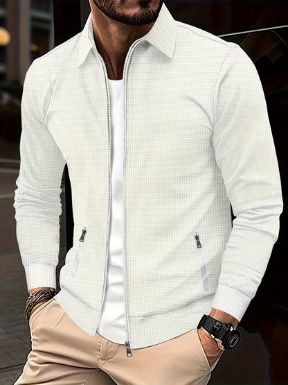 Zip Cardigan – Herren-Sweatshirtjacke mit Umlegekragen und durchgehendem Reißverschluss-HauteBerlin