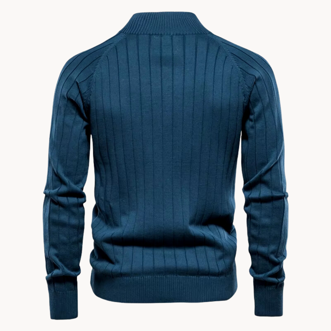 Zip-Up Cardigan – Leichter Strickcardigan für Männer-HauteBerlin