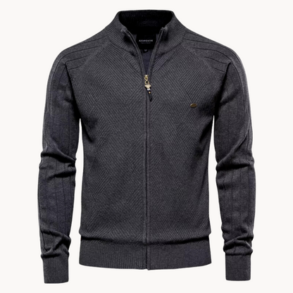Zip-Up Cardigan – Leichter Strickcardigan für Männer-HauteBerlin