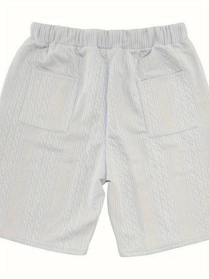 Zweiteiliges Set | Gestrickt | Kurzarm | Co-Ord Sets Männer | Herren Kurzsets-HauteBerlin